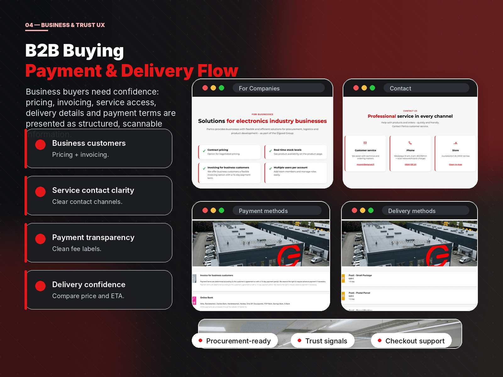Partco Electronics Store ecommerce UI screenshot 5