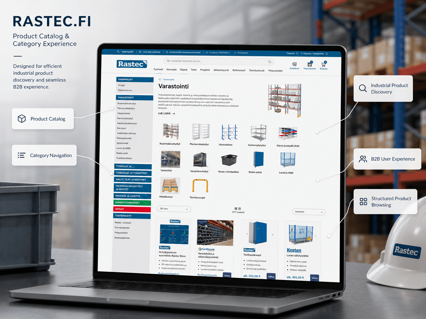 B2B industrial warehouse equipment ecommerce screenshot 5