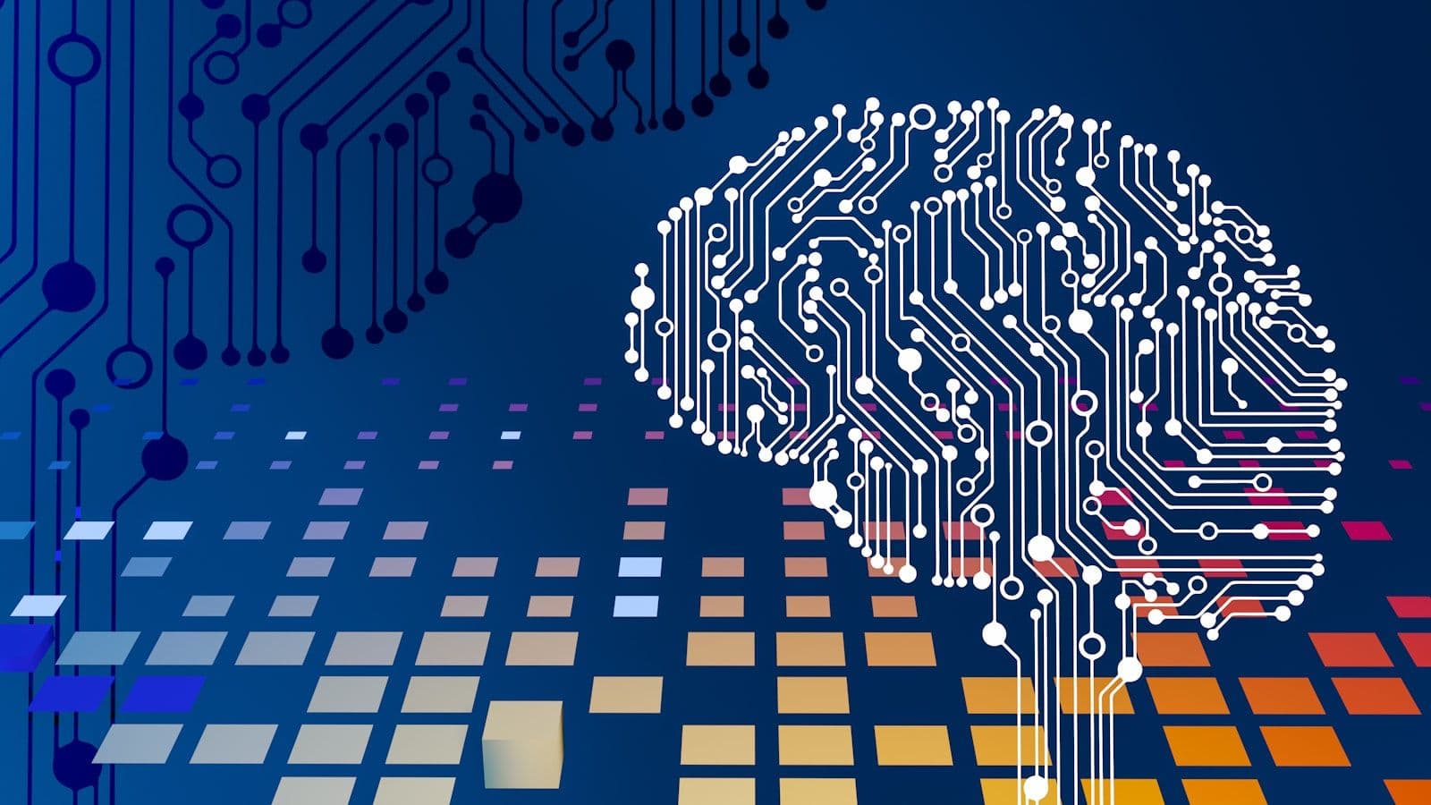 Abstract AI neural network visualization representing retrieval-augmented generation and vector search