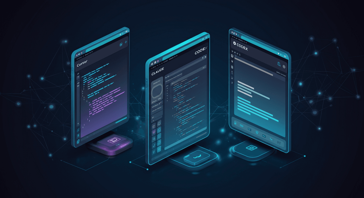 Cursor vs Claude Code vs Codex comparison — AI coding tools side by side