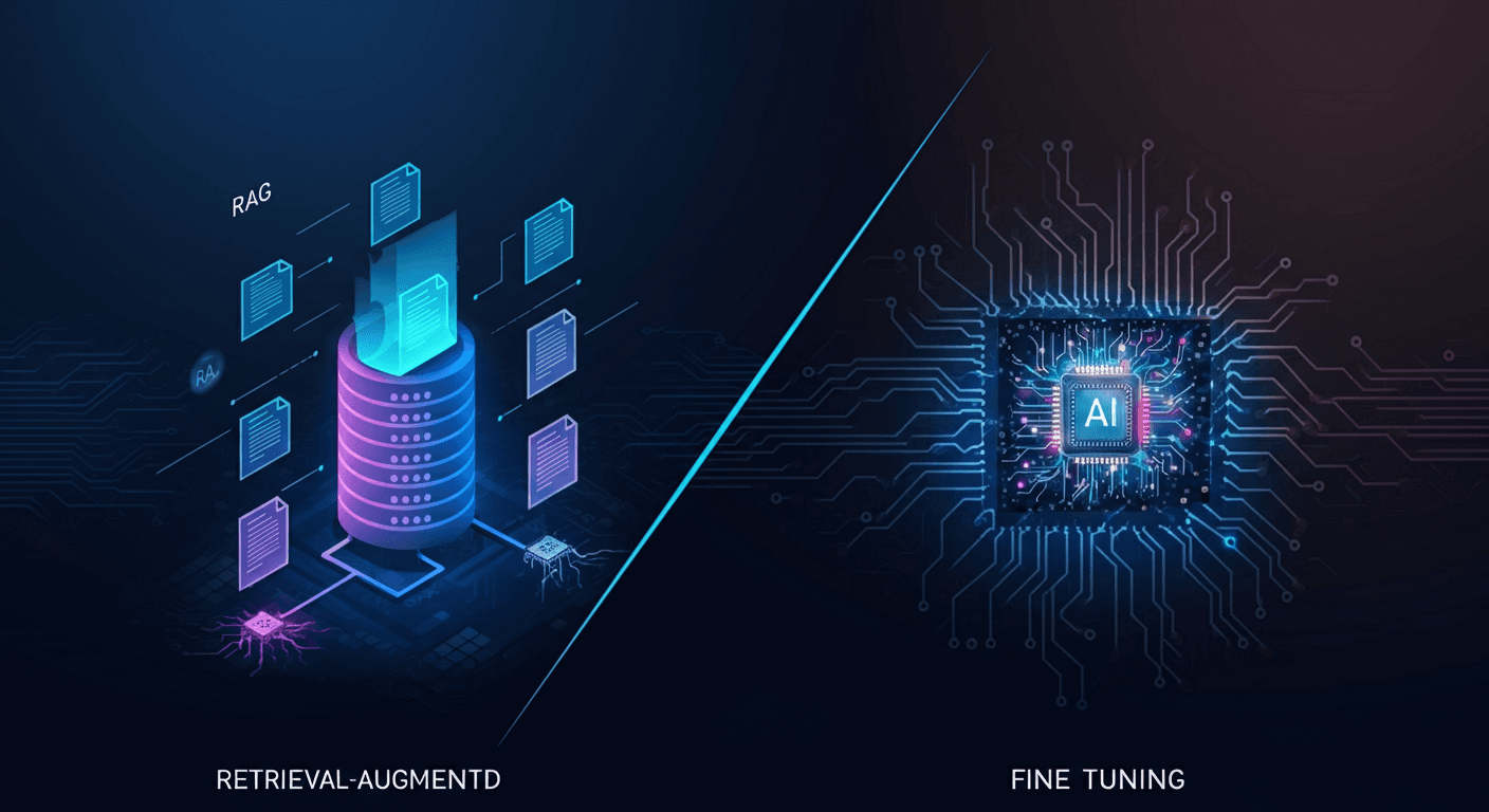 RAG vs Fine-Tuning: comparing two AI approaches for knowledge retrieval and model training